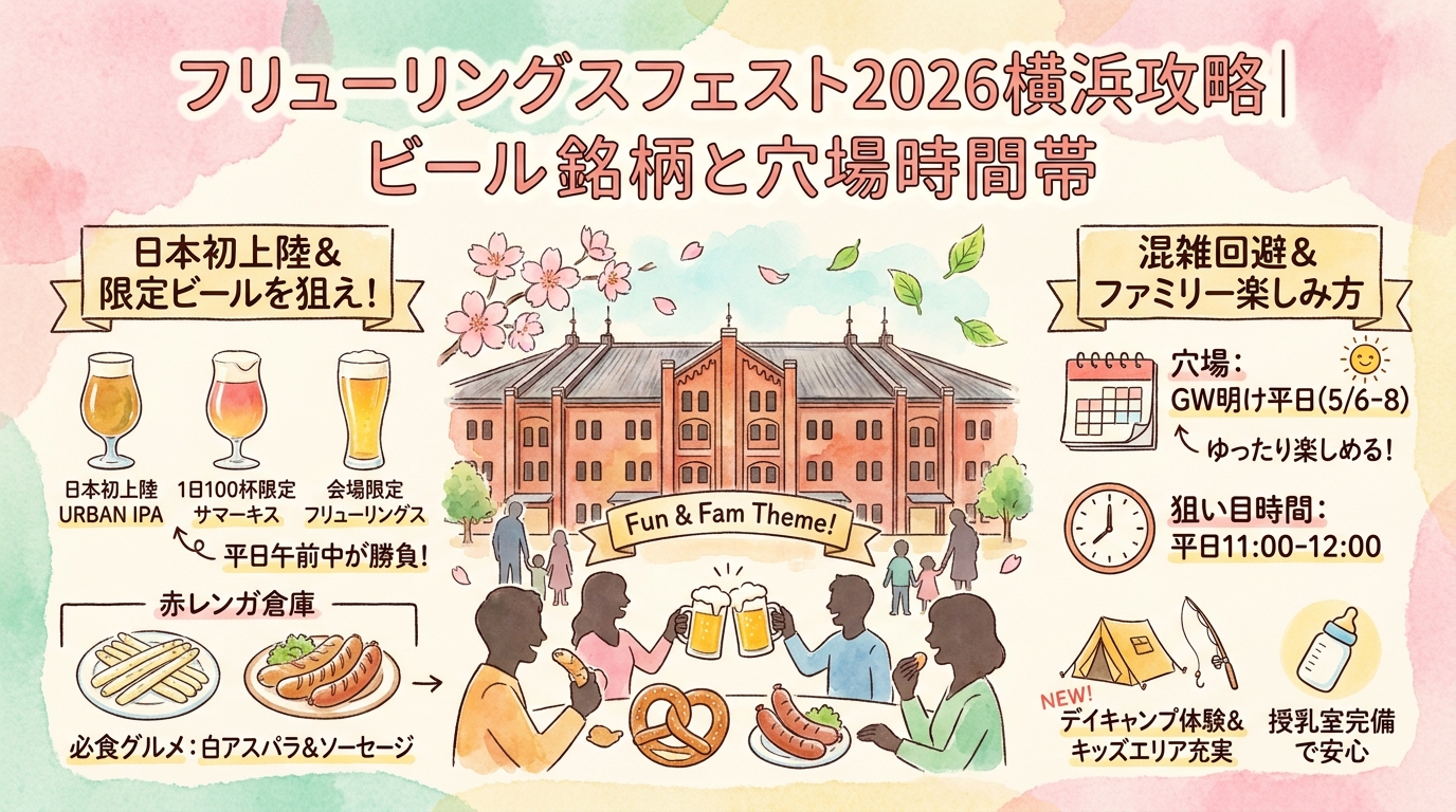 フリューリングスフェスト2026横浜攻略｜ビール銘柄と穴場時間帯 アイキャッチ（PC用）
