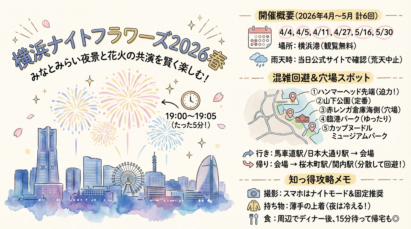 横浜ナイトフラワーズ2026春｜穴場と混雑回避ガイド アイキャッチ（PC用）