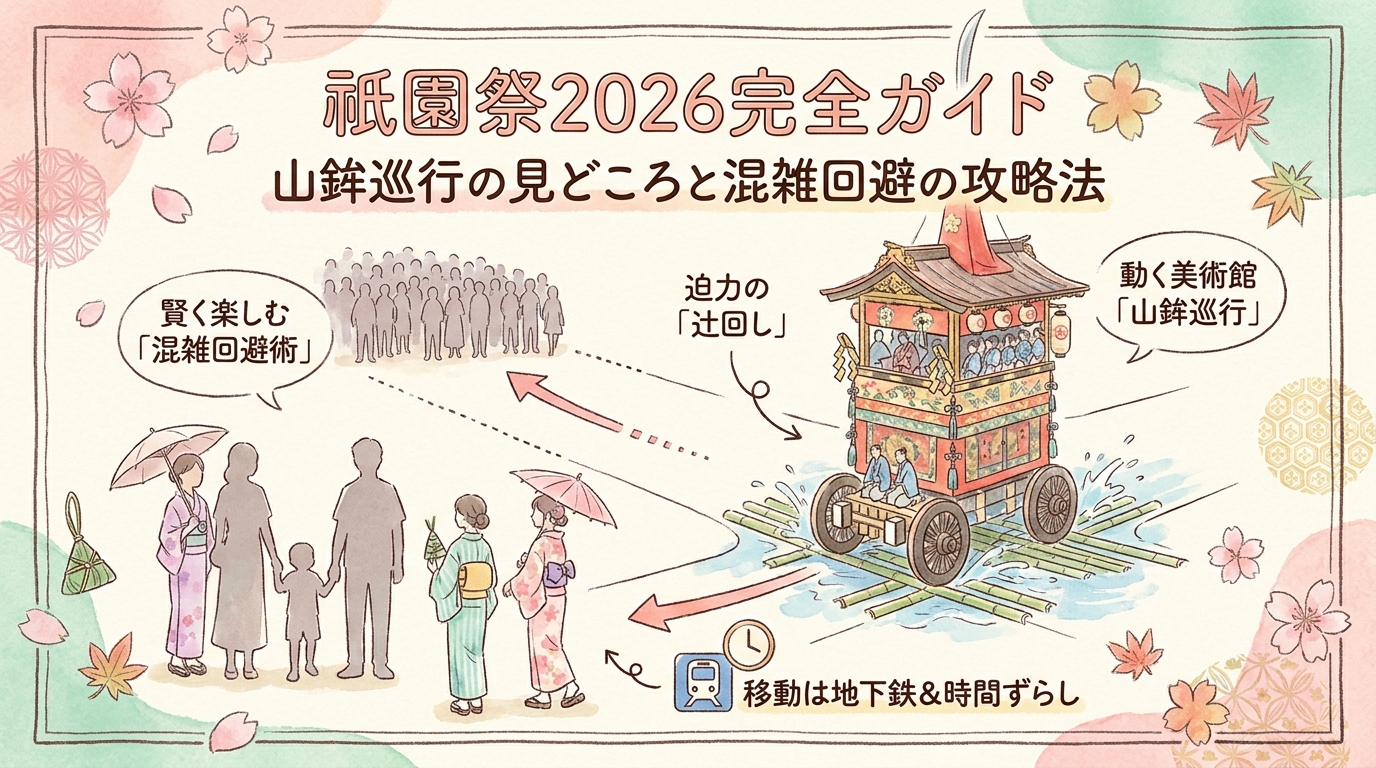 祇園祭2026完全ガイド｜山鉾巡行の見どころと混雑回避の攻略法 アイキャッチ（PC用）